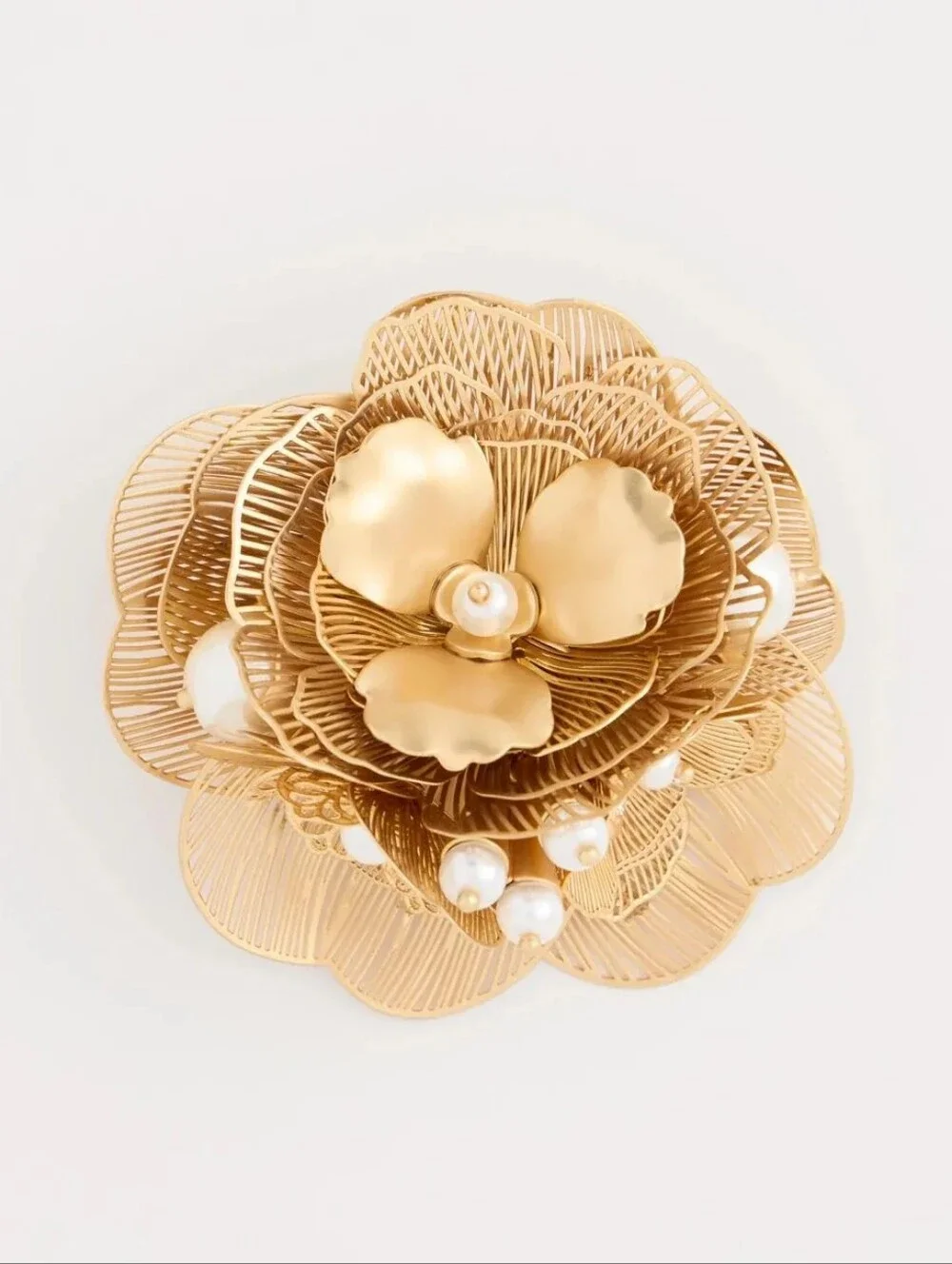 NWT Chico's Filagree Floral Brooch
